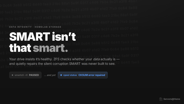 Getting SMART About Your Data: Why Drive Health Isn't Enough.